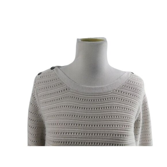 RD Style Size 1X Cement 3/4 Sleeve Semi Sheer Knit Tunic Sweater Top NWT - Picture 2 of 2